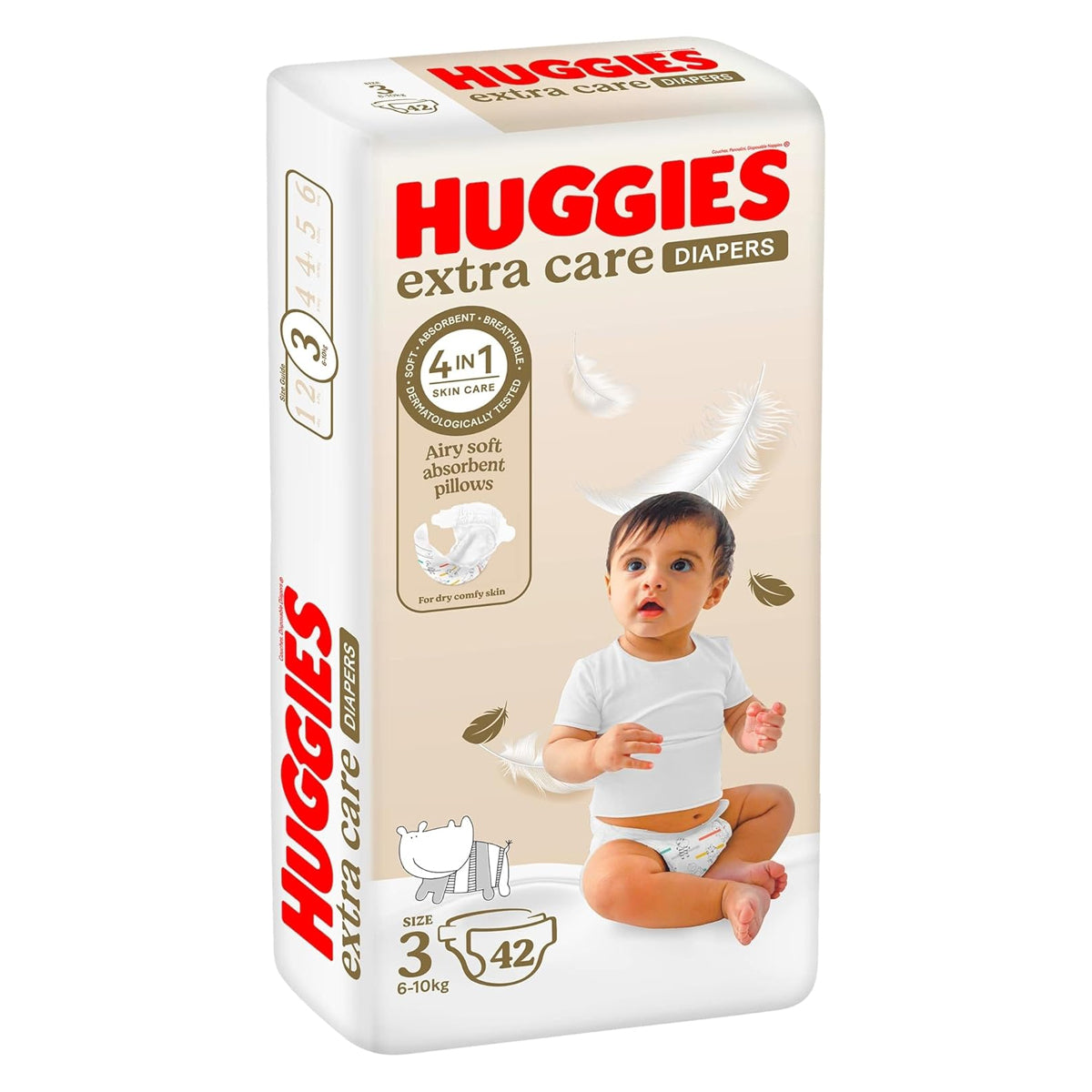 Huggies Extra Care Size 3 (6-10 Kg) 42 Diapers